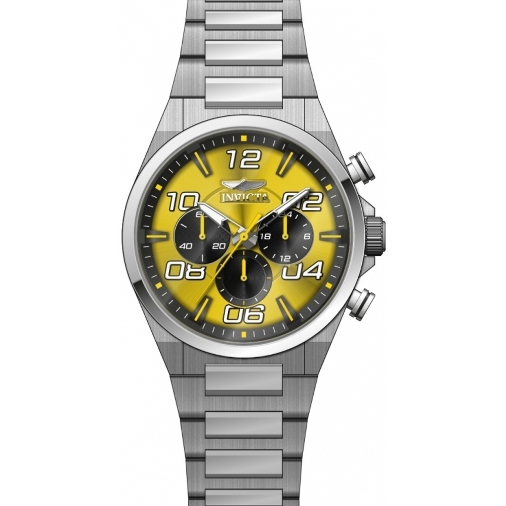 NWT Invicta 50424 Speedway | Quartz | Yellow | Men's Watch